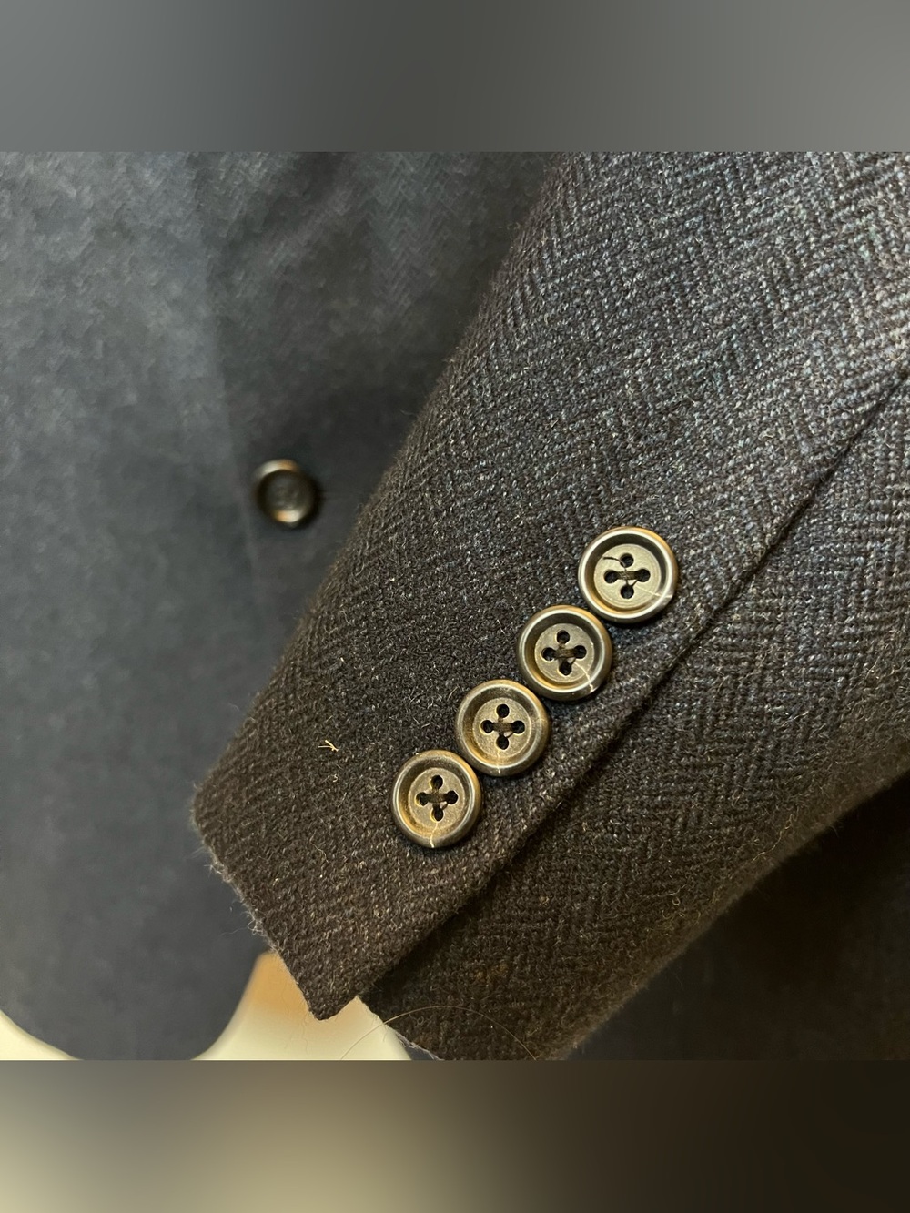 Burberry USA Union Made Kensington 100% Cashmere Navy Sport Coat Blazer Siz 42 R - Picture 3 of 14
